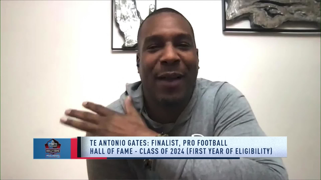 Former tight end Antonio Gates shares his excitement after being named