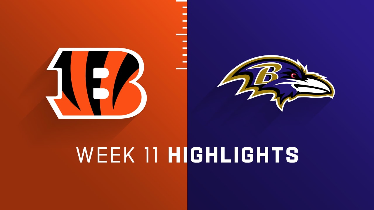 Cincinnati Bengals vs. Baltimore Ravens highlights Week 11