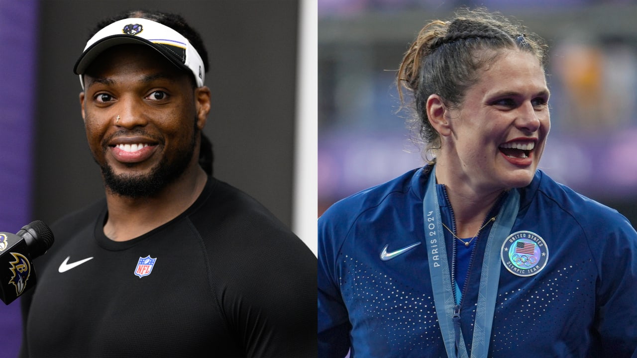 Ravens’ Derrick Henry a fan of U.S. rugby’s Ilona Maher’s stiff-arming style: ‘I love it. Makes me want to get out there.’