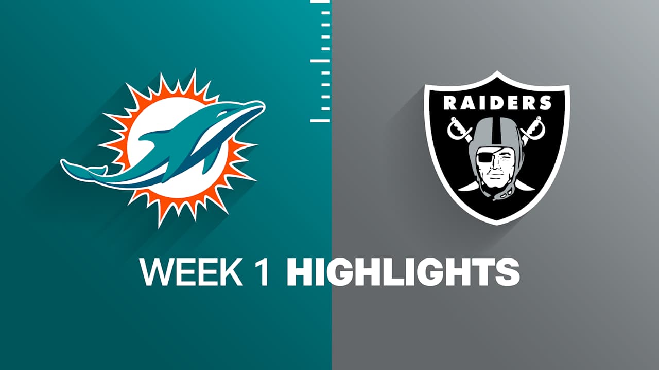 Dolphins vs. Raiders highlights | Week 1 video thumbnail