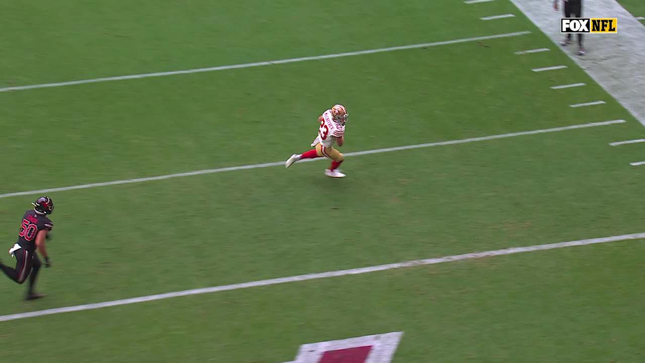 San Francisco 49ers running back Christian McCaffrey's 10th TD of 2025 ...
