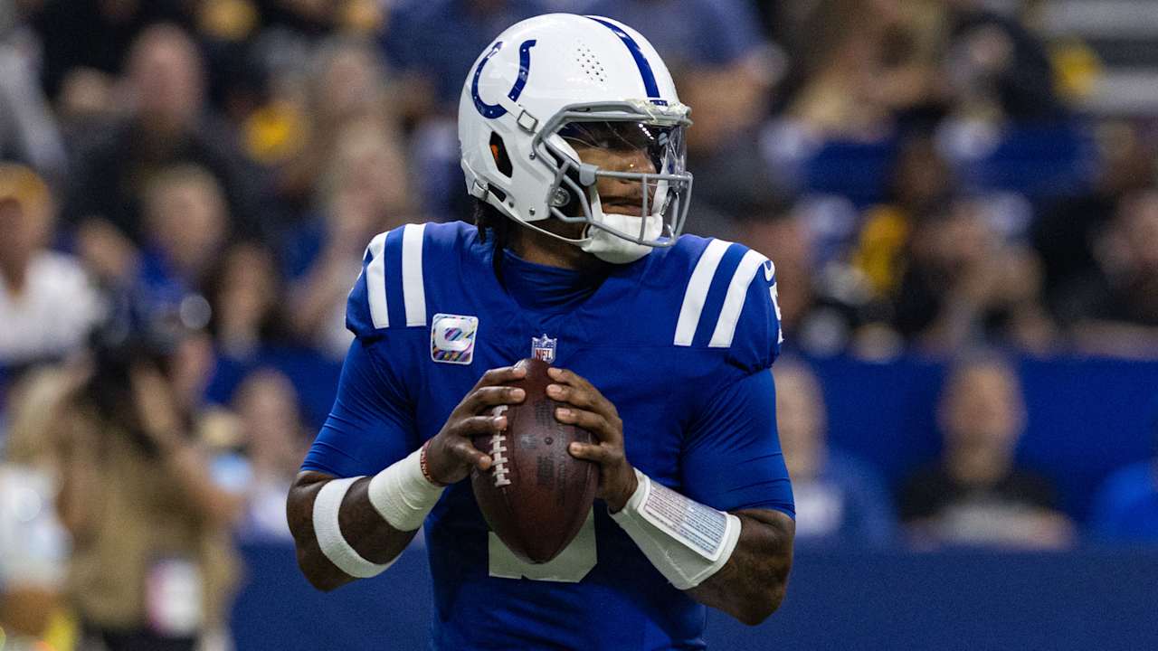 Colts QB Anthony Richardson (oblique) inactive vs. Jaguars; Joe Flacco ...