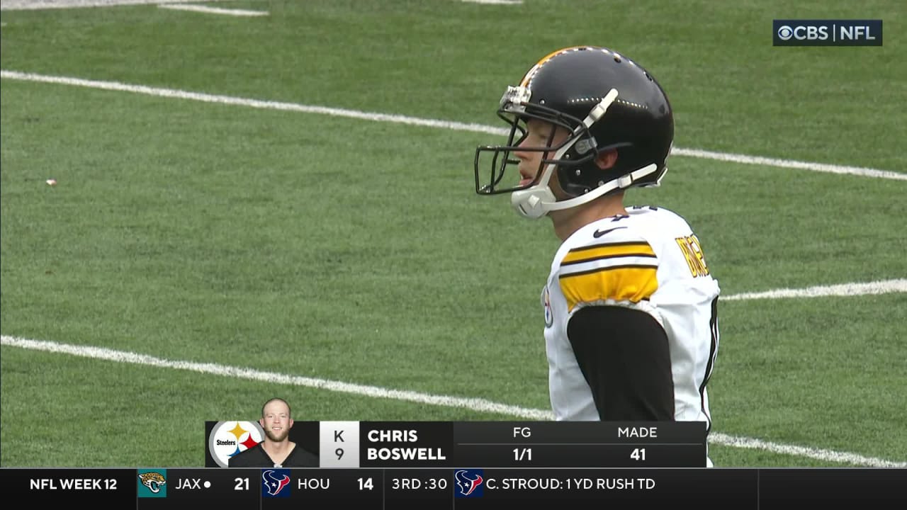 Pittsburgh Steelers Kicker Chris Boswell's 34-yard FG Sneaks Through To ...