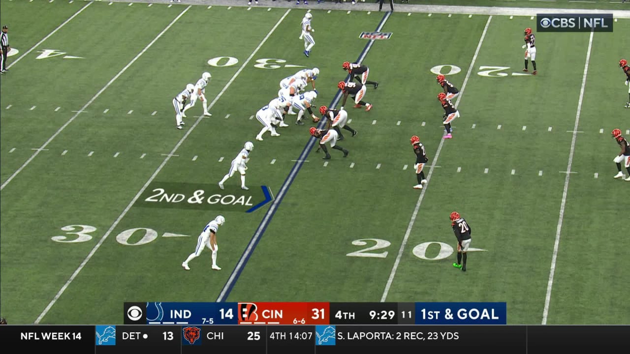 Tip drill! Cincinnati Bengals defensive tackle B.J. Hill dives to ...