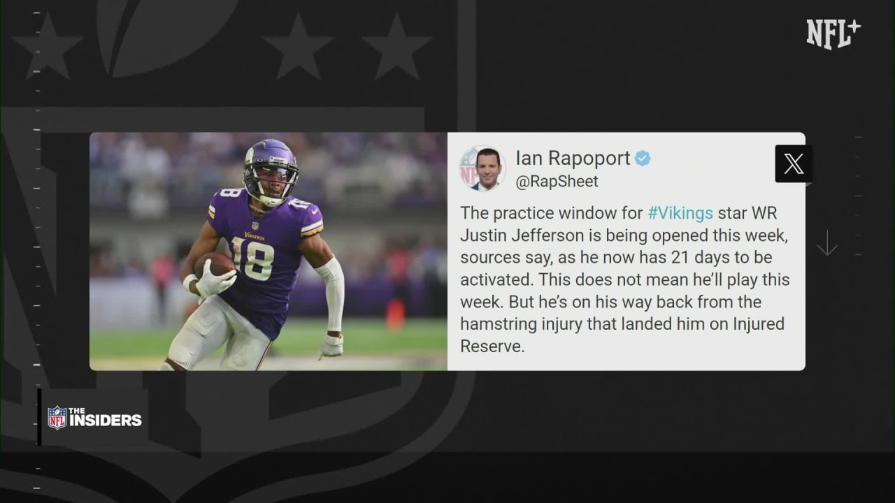 NFL Network Ian Rapoport's Minnesota Vikings Wide Receiver Justin ...