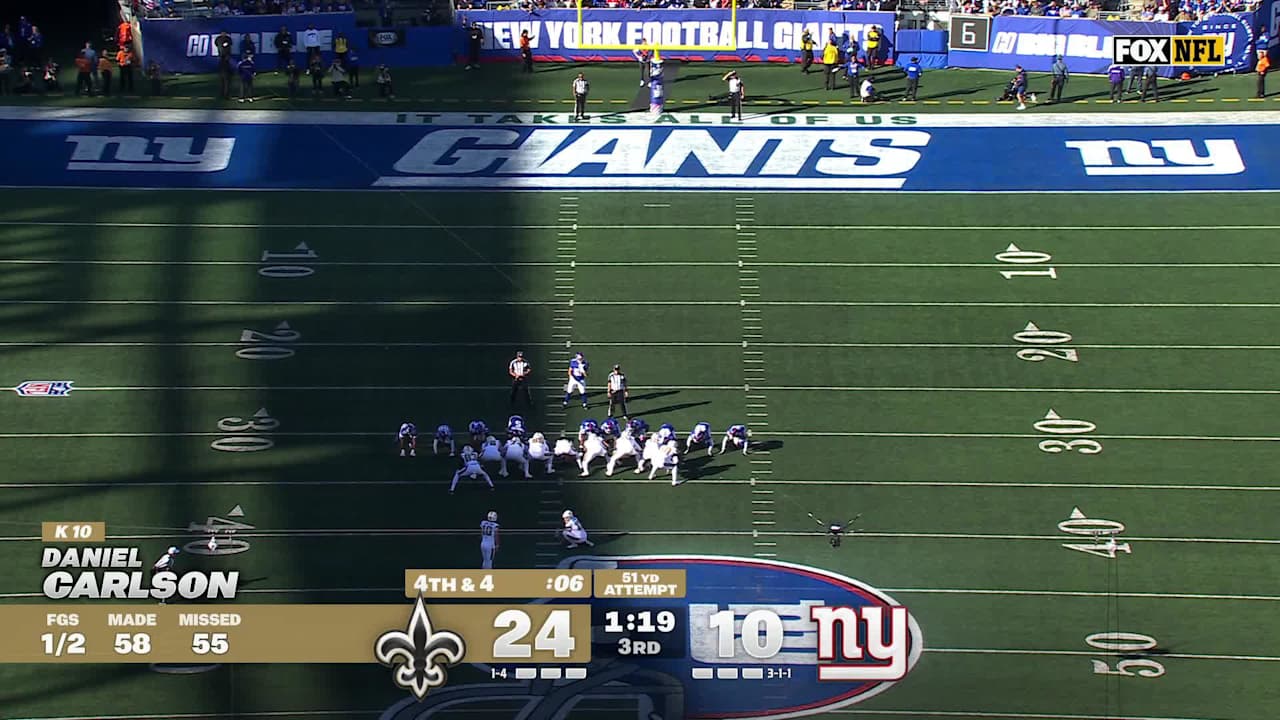 New Orleans Saints put 3 more points on the board with 51-yard Daniel ...
