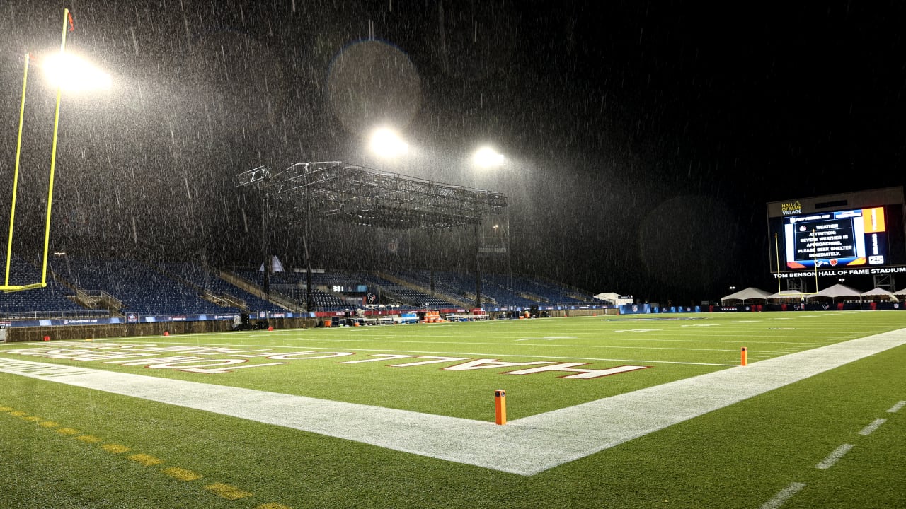 Texans-Bears Hall of Fame Game ends in third quarter due to inclement weather