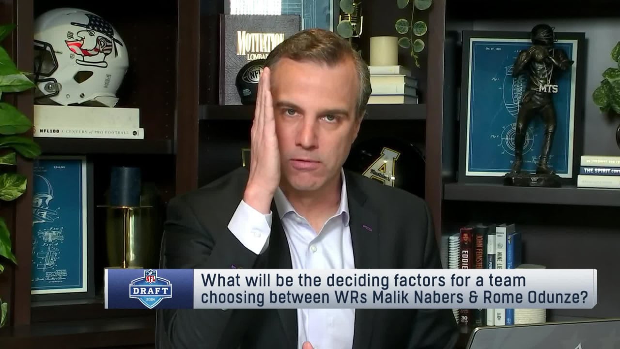 What differentiates wide receiver Malik Nabers from Rome Odunze as a WR prospect? 