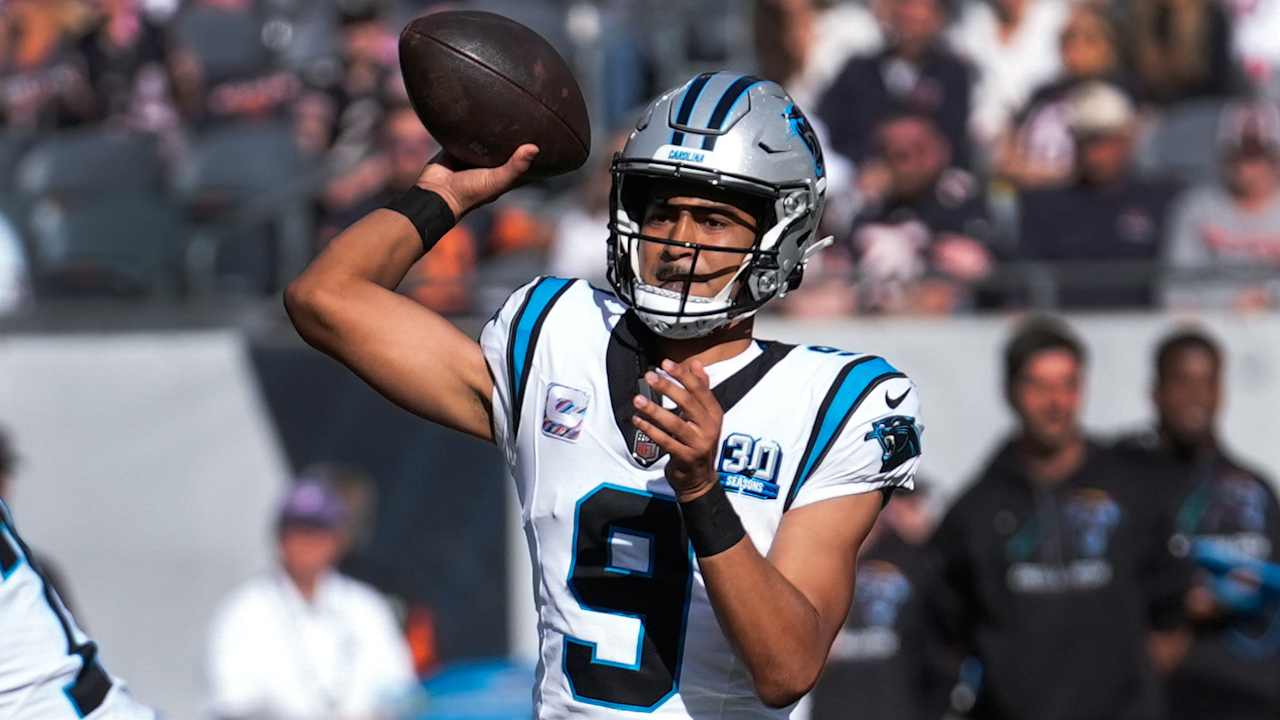 The Panthers’ Bryce Young will start Sunday against the Broncos after Andy Dalton sprained his thumb in a car accident