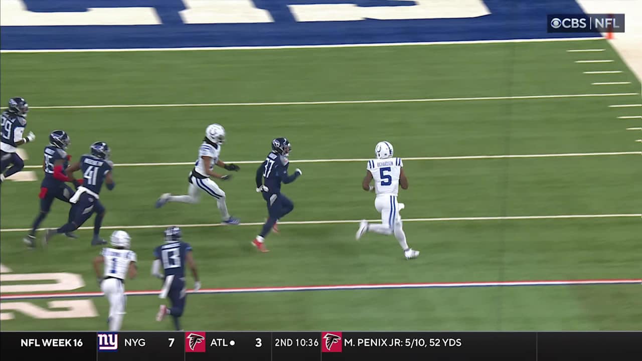 Indianapolis Colts Anthony Richardson Rumbles 29 Yards On Qb Keeper