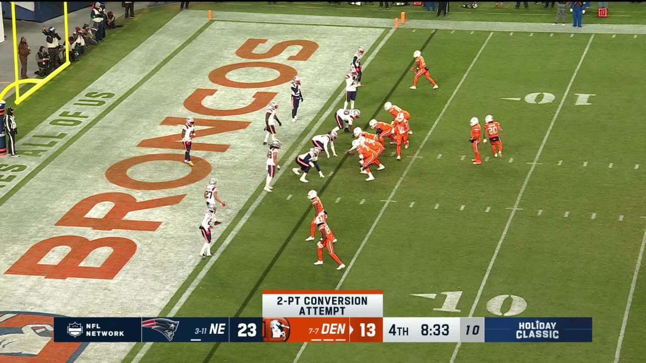 Denver Broncos quarterback Russell Wilson's two-point-conversion pass ...
