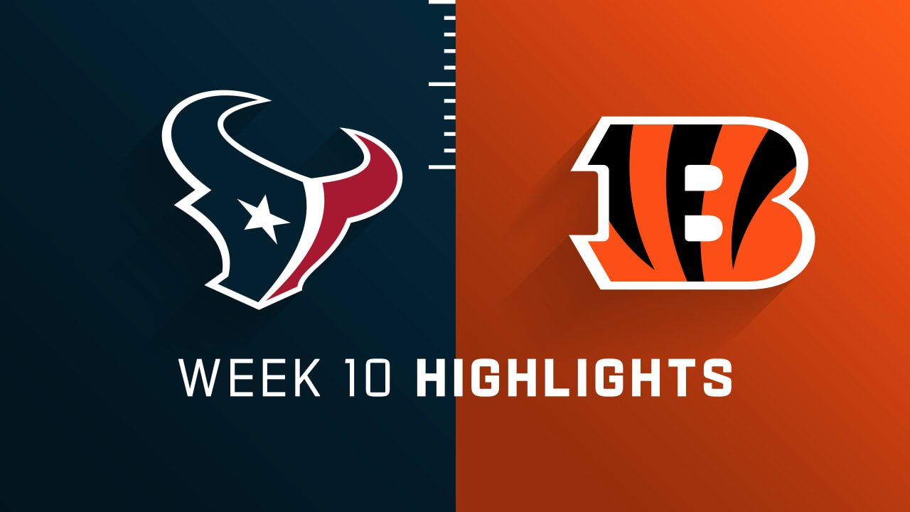 Houston Texans vs. Cincinnati Bengals highlights Week 10