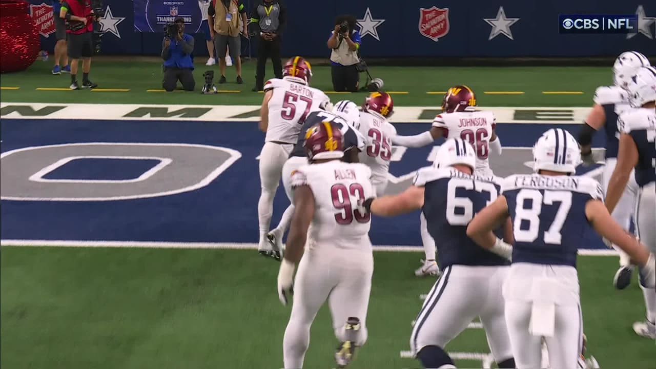 Dallas Cowboys running back Tony Pollard plunges forward for a 7-yard ...