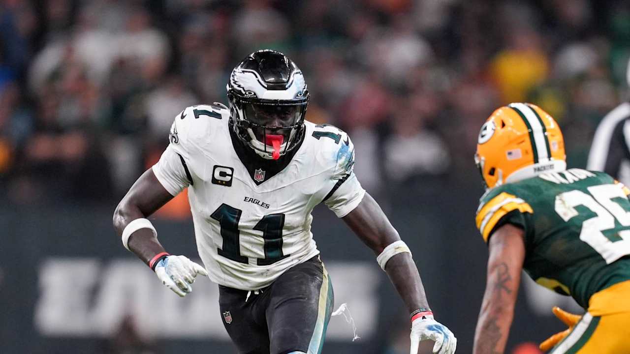 Eagles WR AJ Brown (thigh) demoted and eliminated for Monday Night Football vs. Falcons