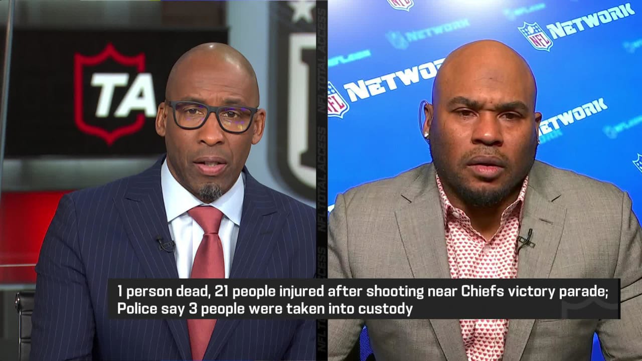 NFL Network's Steve Smith, Sr. and Bucky Brooks react to shooting near ...