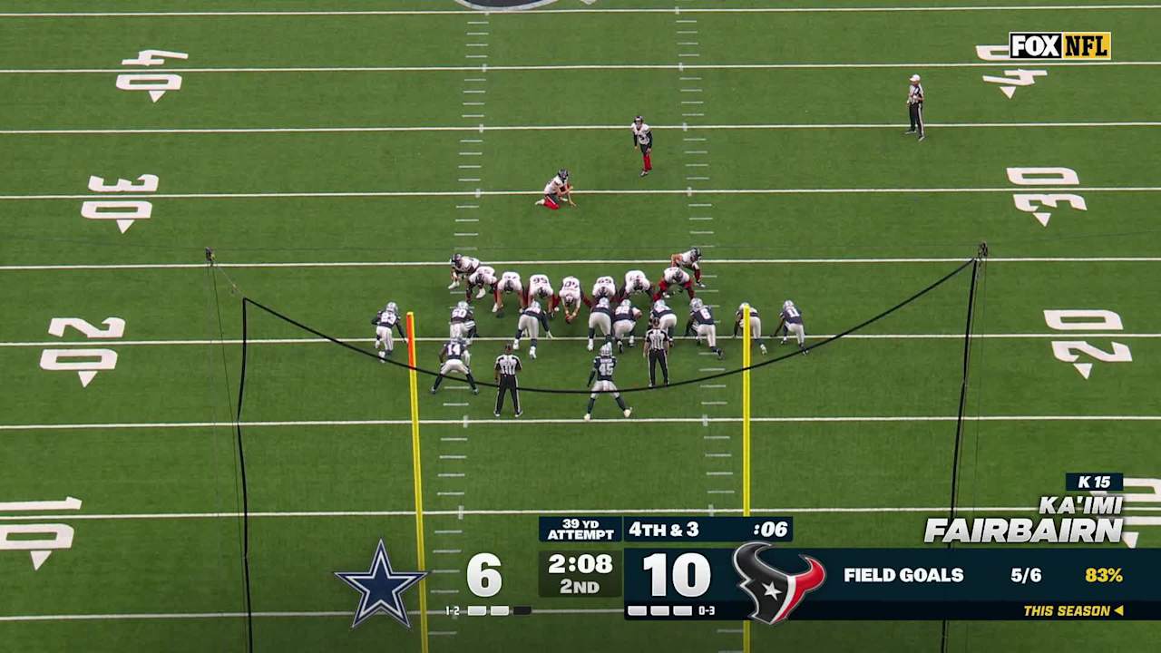 Houston Texans kicker Ka'imi Fairbairn field goal is good putting ...