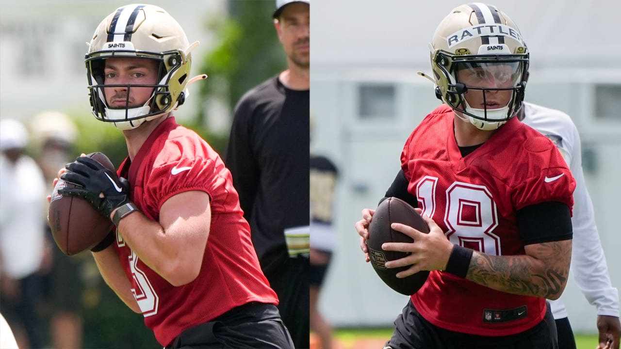 Saints’ Jake Haener, Spencer Rattler to battle for backup QB job behind Derek Carr