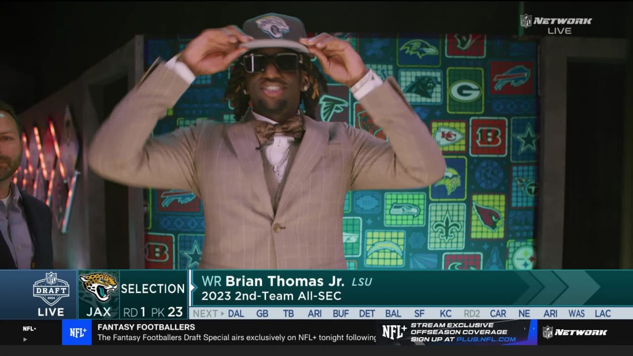 Jacksonville Jaguars select LSU Tigers wide receiver Brian Thomas Jr