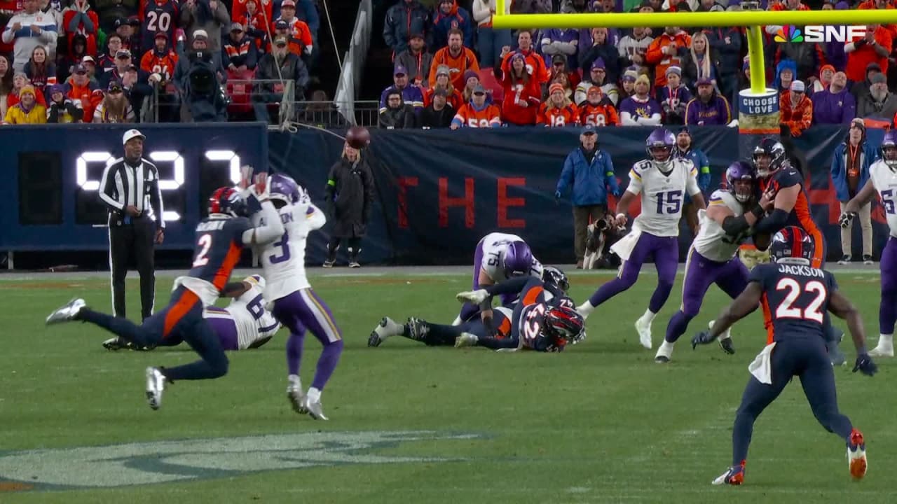 Denver Broncos cornerback Pat Surtain II breaks up Minnesota VIkings ...