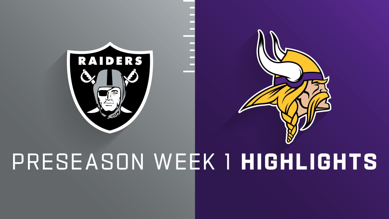 Las Vegas Raiders vs. Minnesota Vikings highlights Preseason Week 1