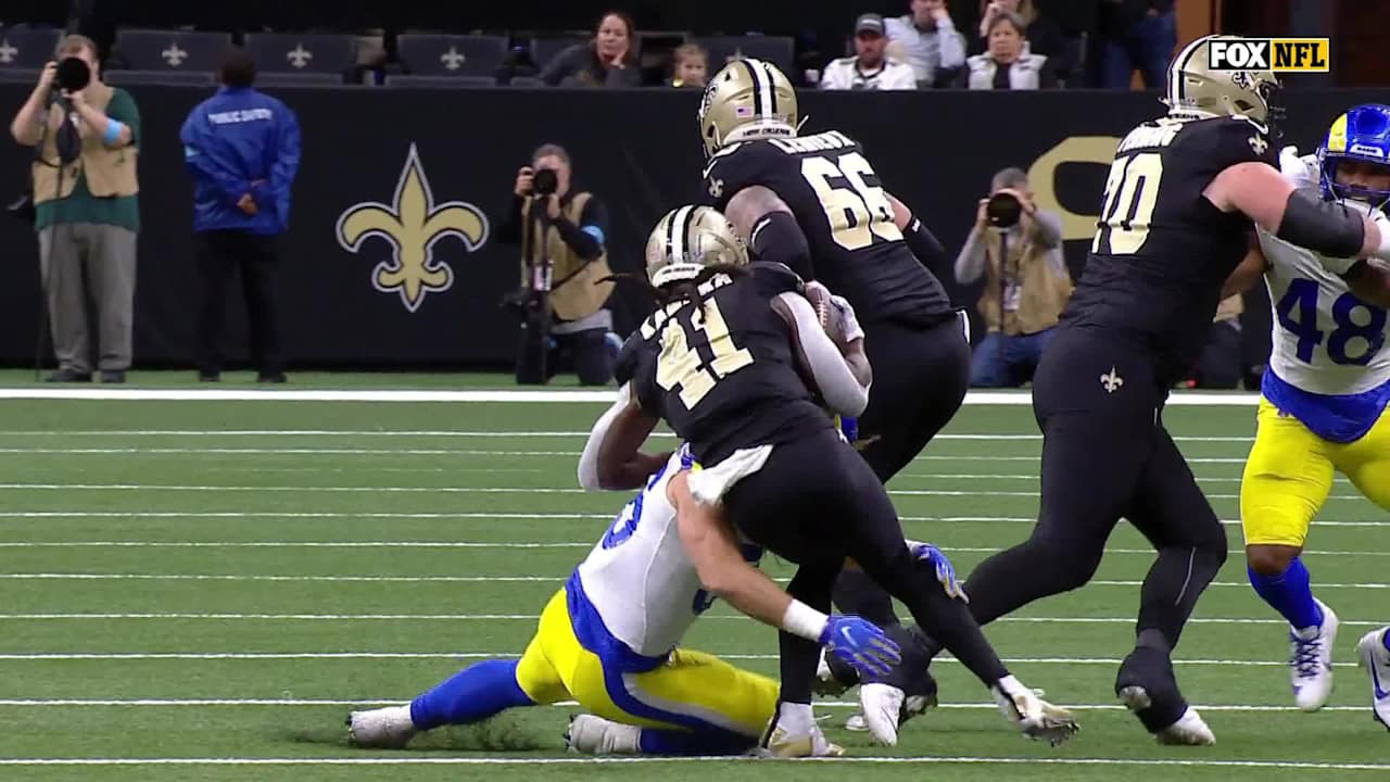 Los Angeles Rams linebacker Christian Rozeboom lowers the boom on New ...