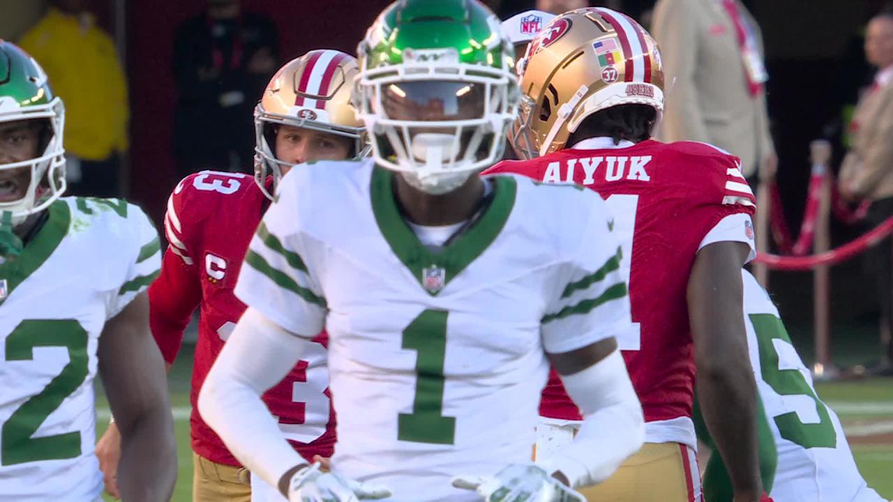 New York Jets cornerback Sauce Gardner's PBU prevents wide receiver