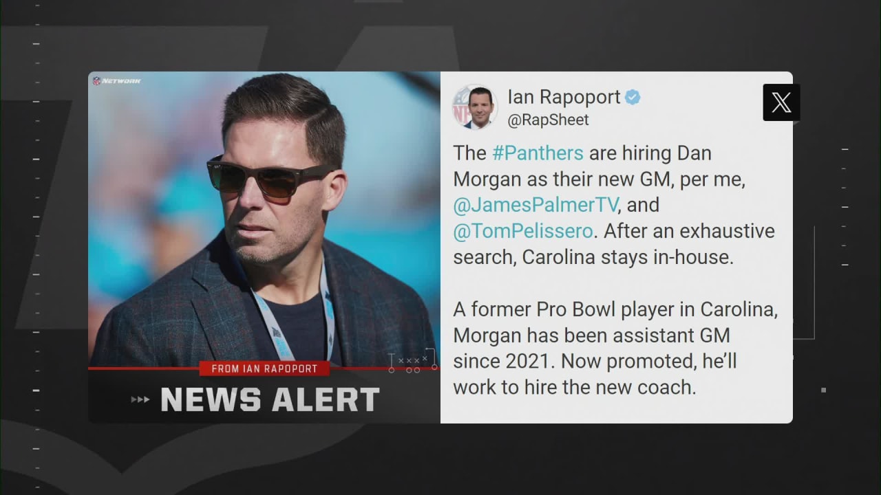 NFL Network's Ian Rapoport: Ex-Panthers LB Dan Morgan to become ...