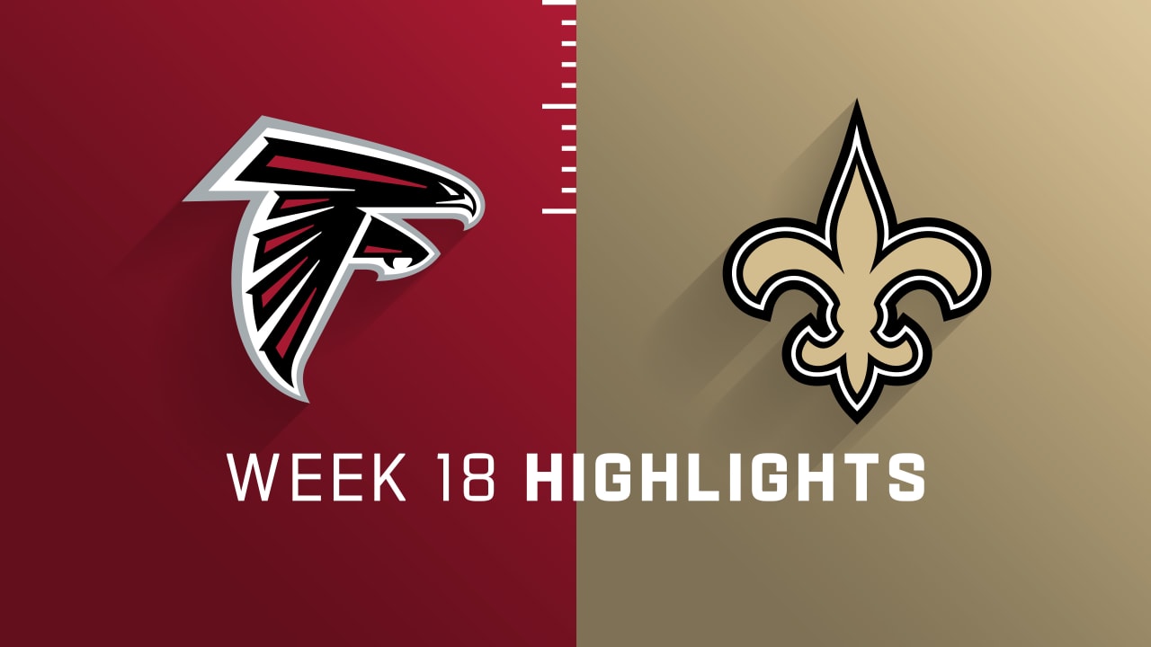 Atlanta Falcons vs. New Orleans Saints highlights Week 18