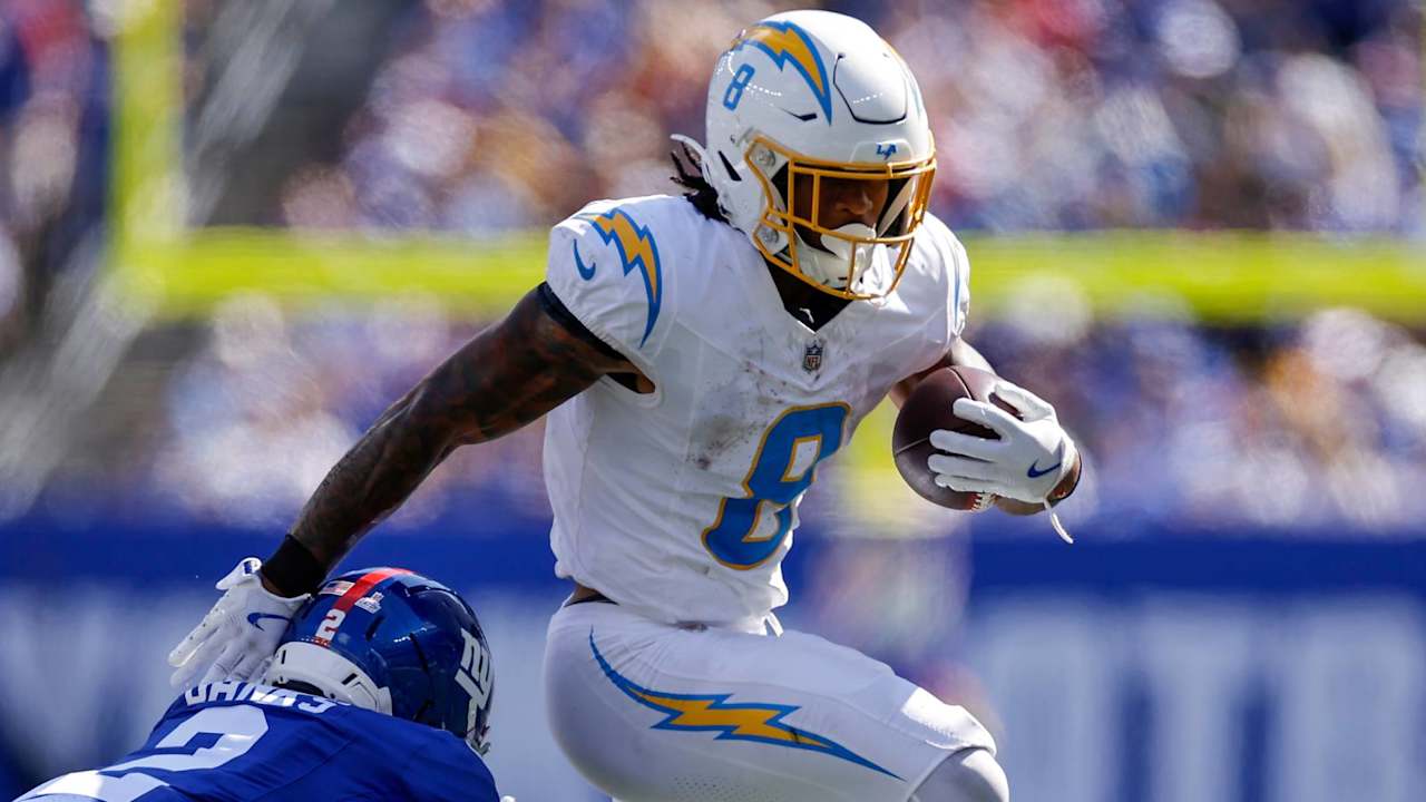 Chargers to activate Omarion Hampton from injured reserve Monday ahead of Eagles game