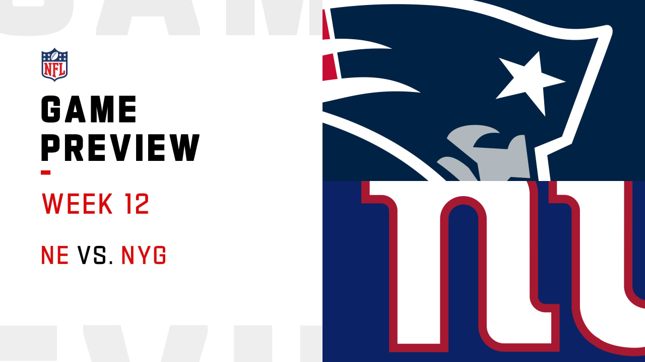 New England Patriots Vs. New York Giants Preview | Week 12