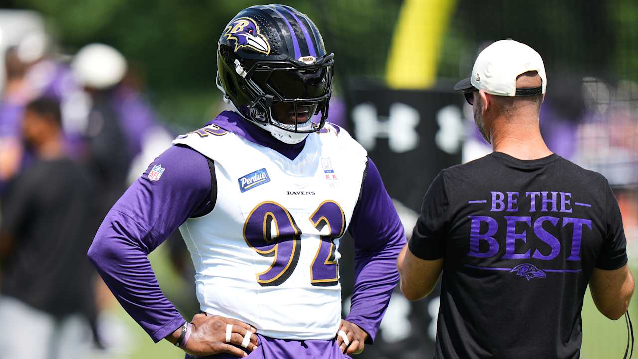 Nnamdi Madubuike joins Ravens team activities, nearing return from neck injury