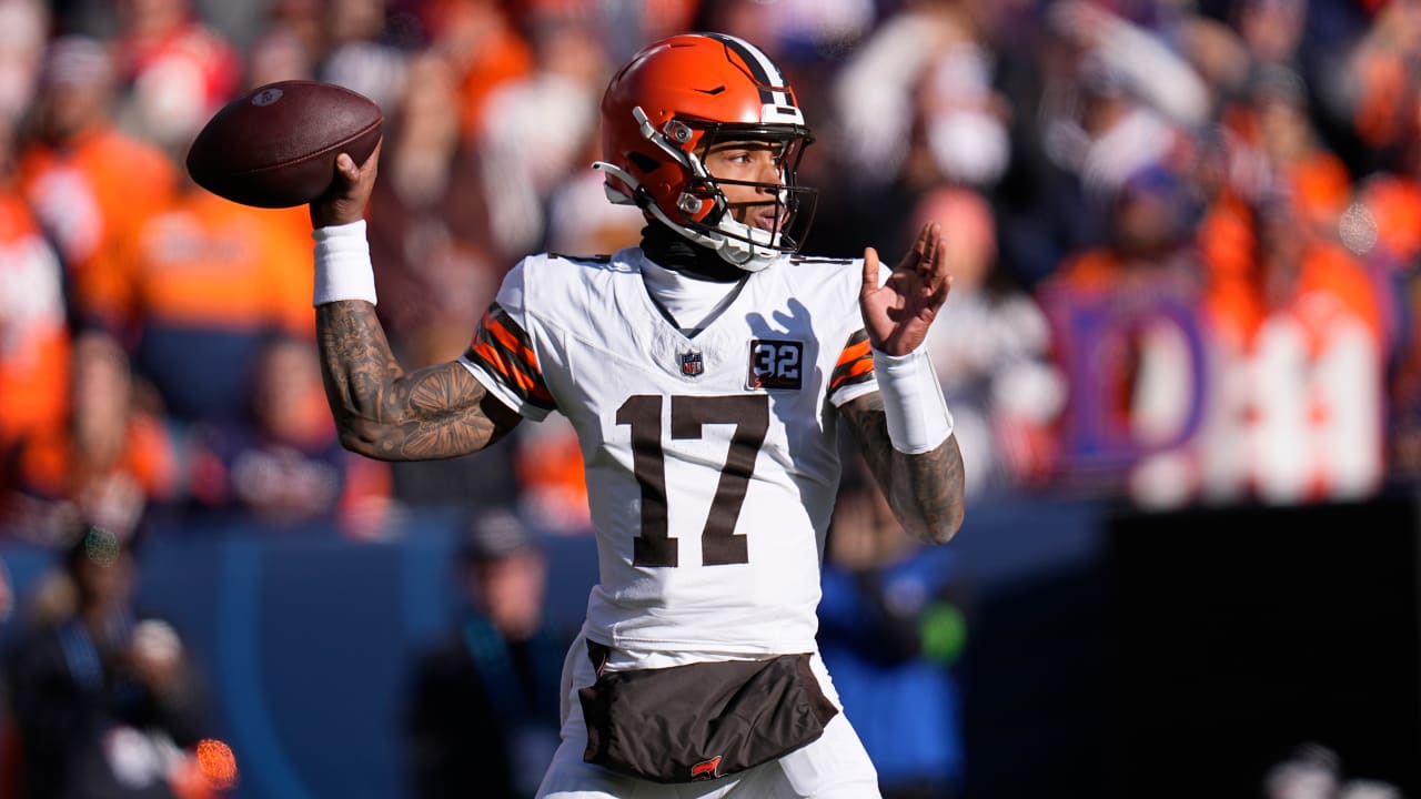 Browns QB Dorian Thompson-Robinson descartou contra Broncos com concussão