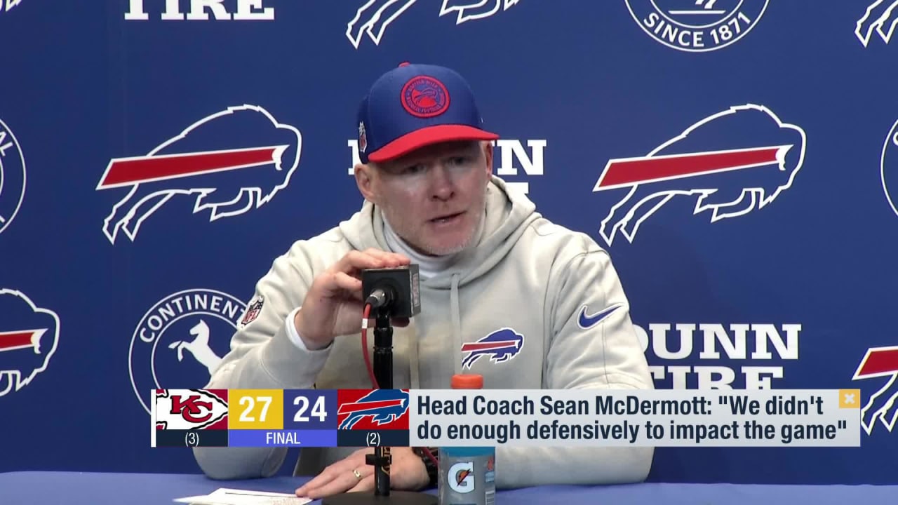 Buffalo Bills Head Coach Sean McDermott: 'We Didn't Do Enough ...