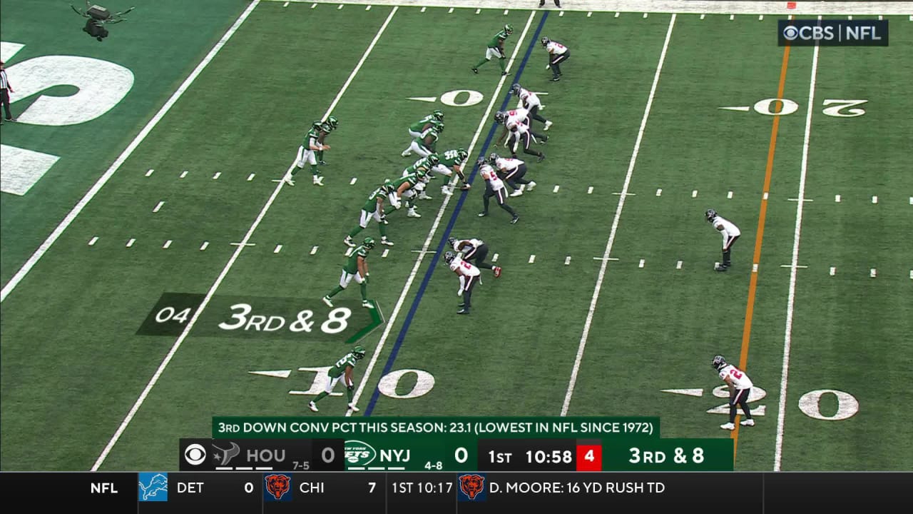 New York Jets Wide Receiver Garrett Wilson S First Catch Of Game Goes For Yard Gain Vs