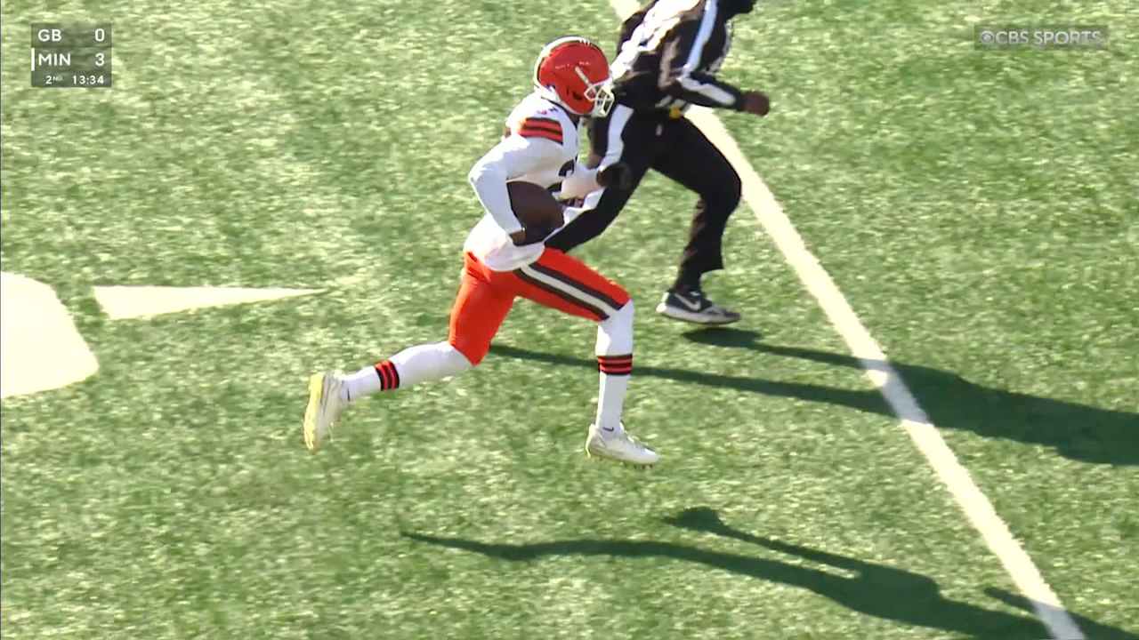 Can't-Miss Play: 47-yard touchdown! Cleveland Browns cornerback Sam ...