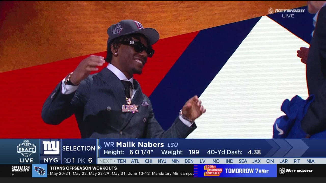 Carte De Sport Malik Nabers 2024 - Donruss Optic Rookie Orange #/249 - New York Giants #271