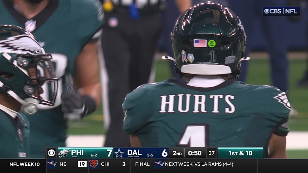 Philadelphia Eagles quarterback Jalen Hurts' 24yard run comes after QB