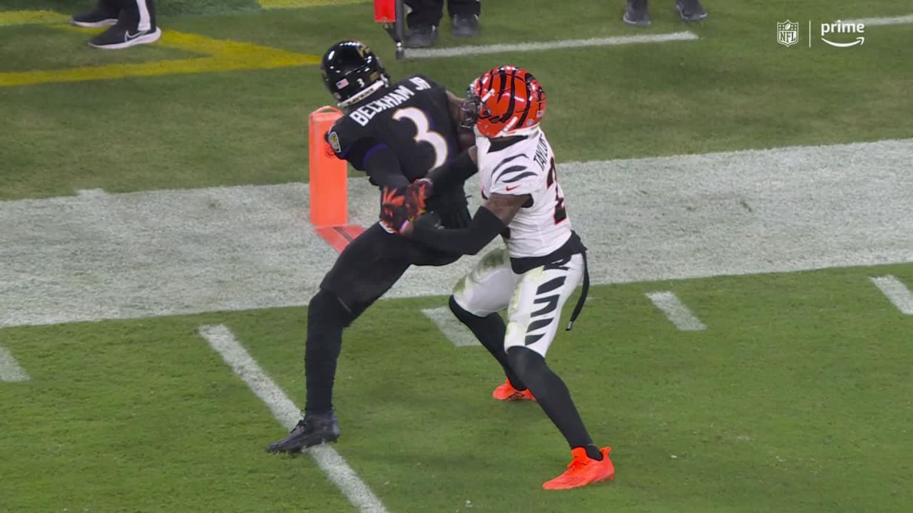 Baltimore Ravens wide receiver Odell Beckham Jr.'s stiff-arm springs a ...