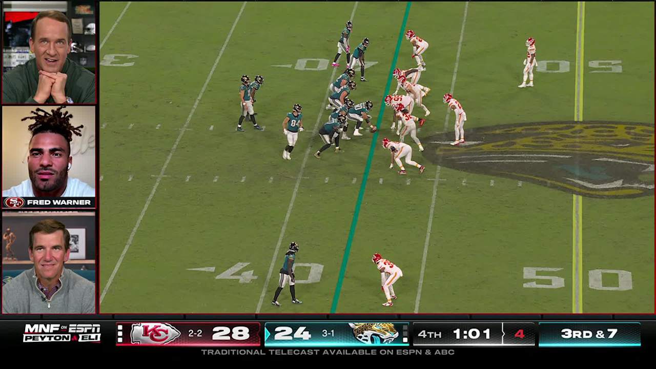 Hall of Fame quarterback Peyton Manning, former NFL quarterback Eli