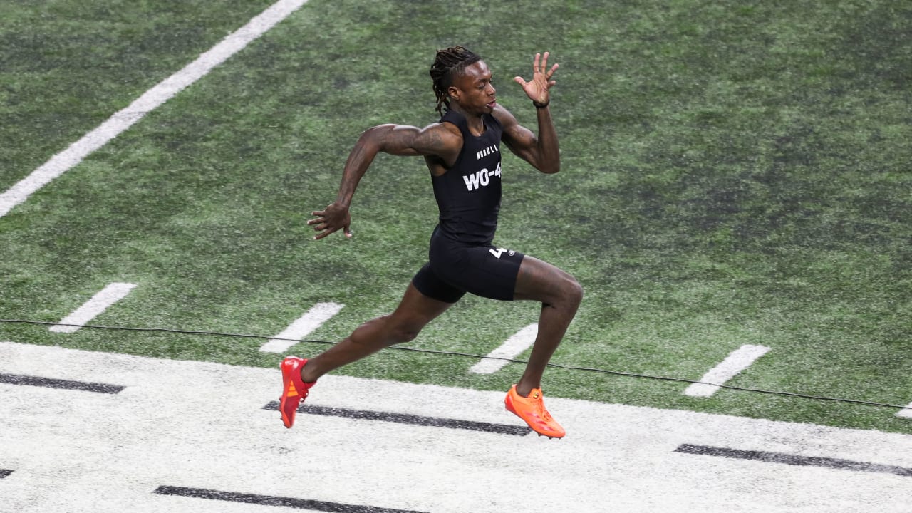 Texas WR Xavier Worthy sets NFL Scouting Combine record with 4.21 ...