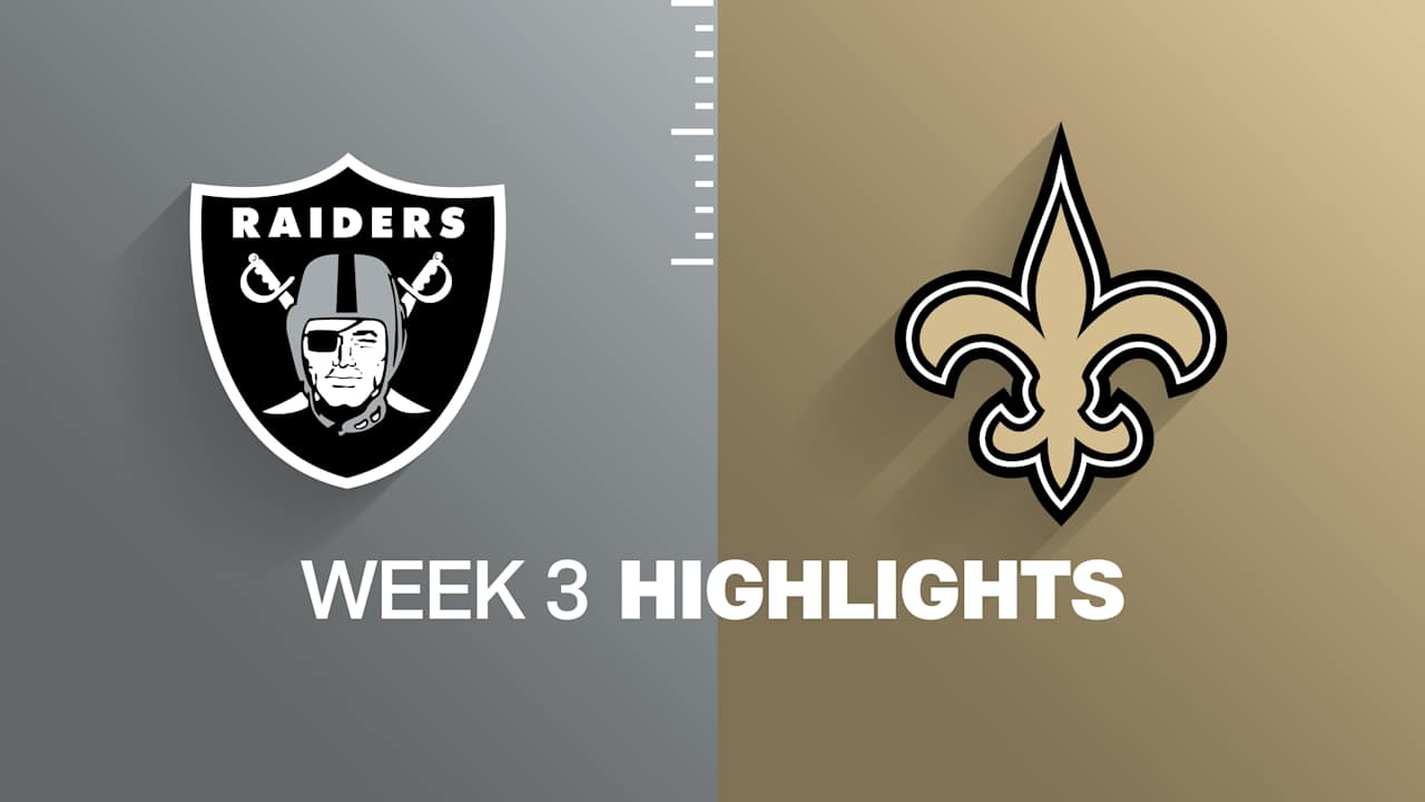 Raiders vs. Saints highlights | Week 3 video thumbnail