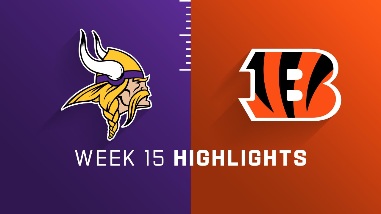 Minnesota Vikings vs. Cincinnati Bengals highlights Week 15