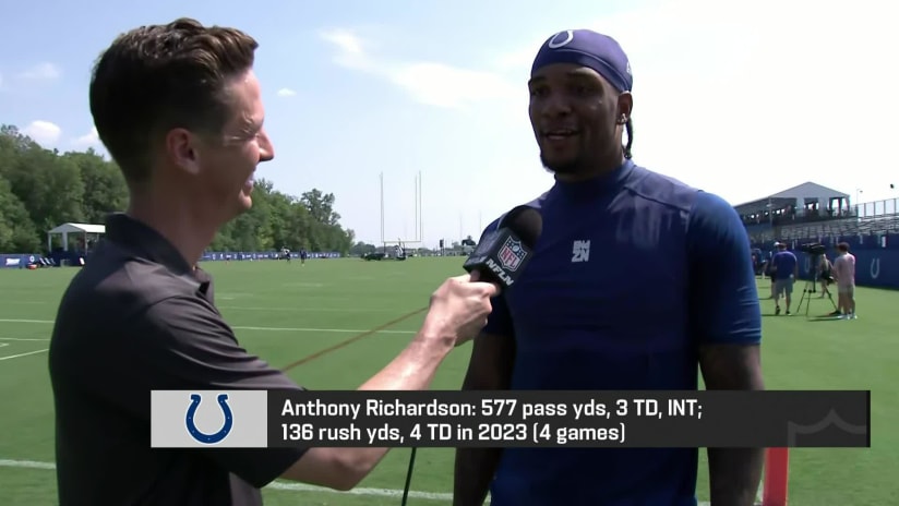 Anthony Richardson talks to Tom Pelissero