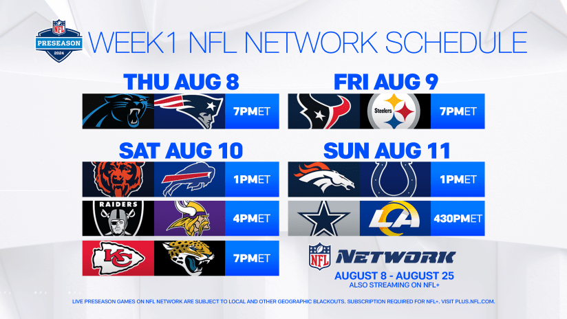 Nfl network schedule discount