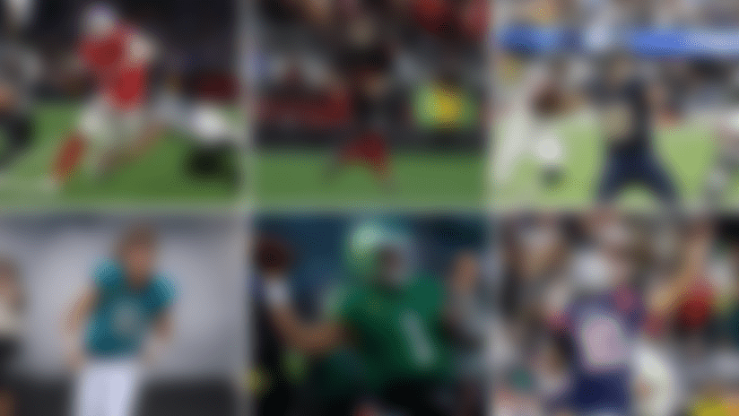 Josh Allen enfrentando a la defensiva Jag, la mejor versión de Purdy contra los hombres de Vic Fangio y la primera victoria en playoffs de Maye o Herbert.