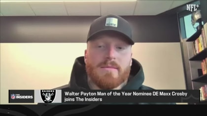 It's about giving back' for Maxx Crosby, the Raiders' Walter Payton Man of  the Year nominee