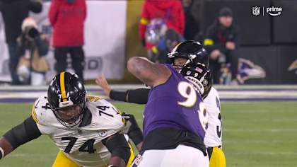Baltimore Ravens defensive back Marlon Humphrey's third interception of  2024 comes vs. Tampa Bay Buccaneers quarterback Baker Mayfield's pass into  end zone