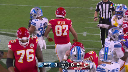 Travis Kelce hits the B button on 15-yard catch and run vs. Lions