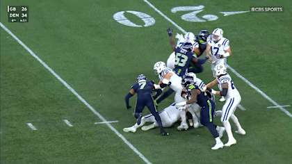 The game had ended, the scoreboard frozen at Seahawks 18, Colts 16, but