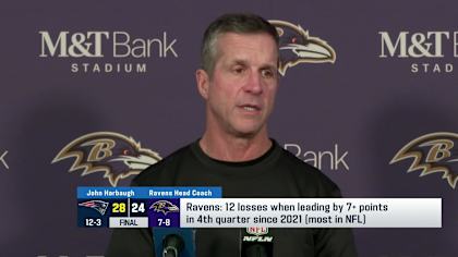 Baltimore Ravens head coach John Harbaugh: 'I expect our team to keep  fighting'